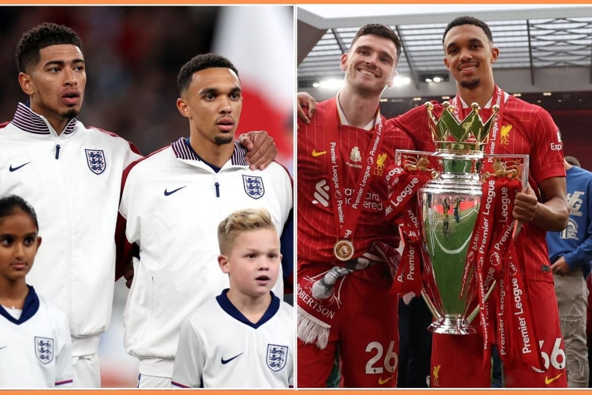 Jude Bellingham reacts to Trent Alexander-Arnold switch