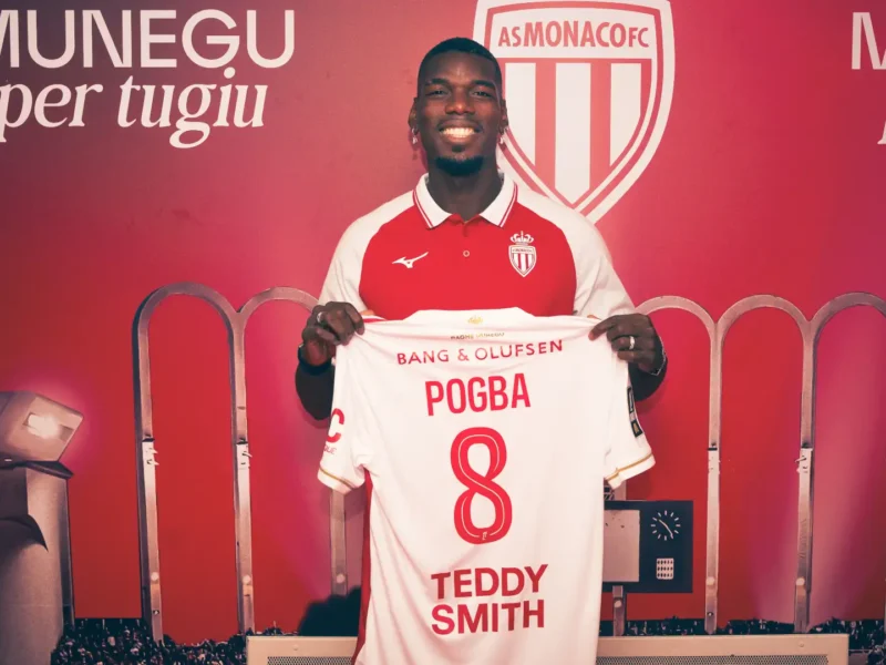 Paul Pogba completes Monaco transfer and chooses iconic quantity 8 shirt