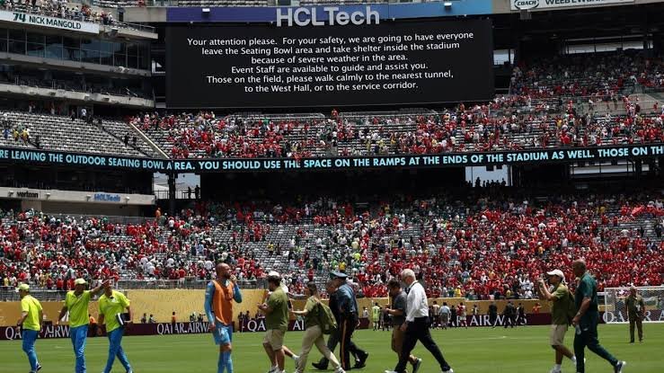 Membership World Cup conflict halted once more as lightning forces followers to evacuate stadium