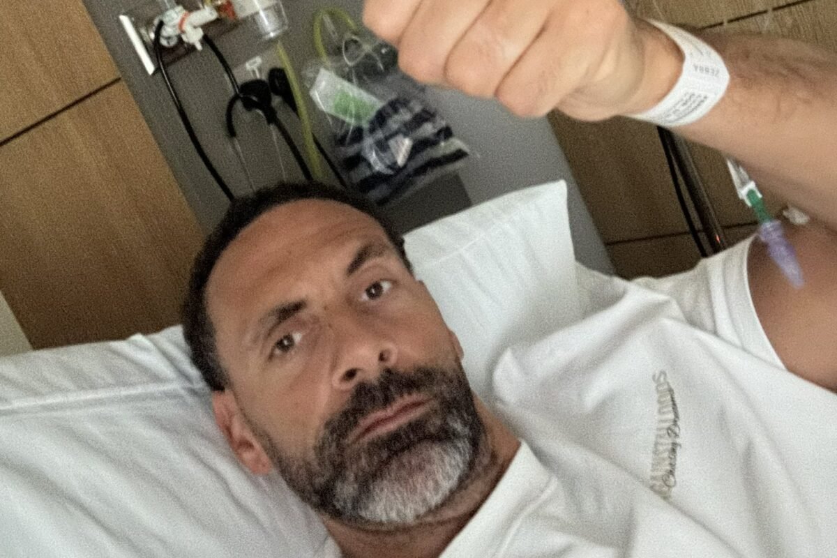 Rio Ferdinand posts replace from hospital as he misses TNT Sports activities punditry with sickness
