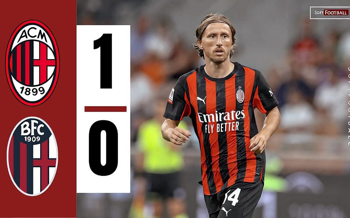 Luka Modric scores first AC Milan aim to seal win over Bologna – Softfootball