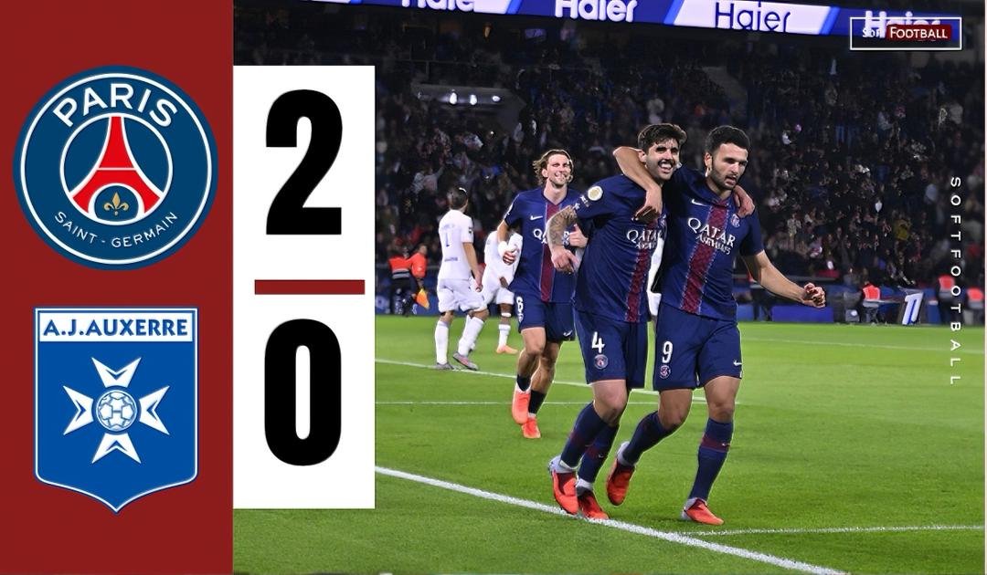 Paris Saint-Germain again ontop of the desk with comfy win over Auxerre – Softfootball