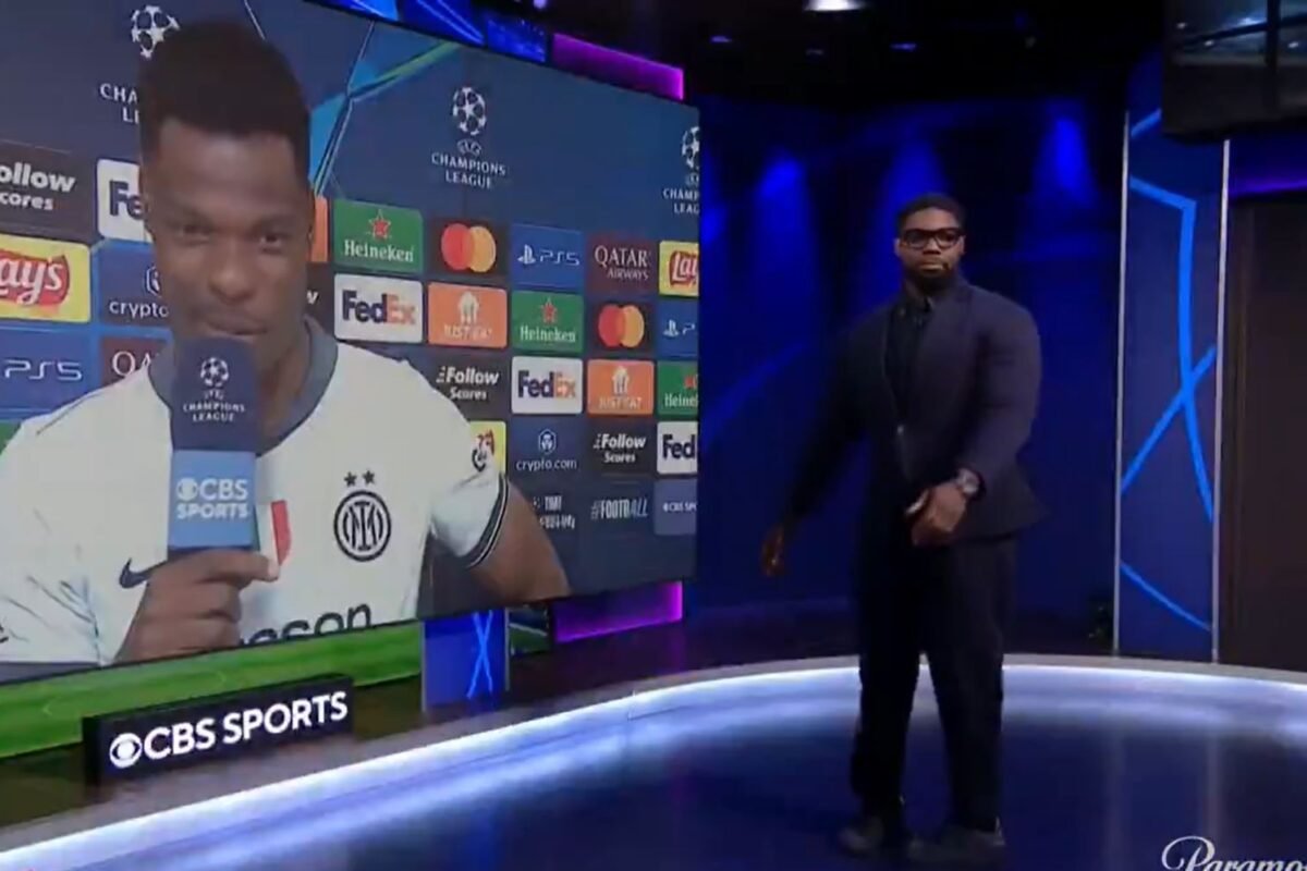 Micah Richards walks out of CBS studio after Inter Milan star’s savage remark leaves co-hosts in hysterics