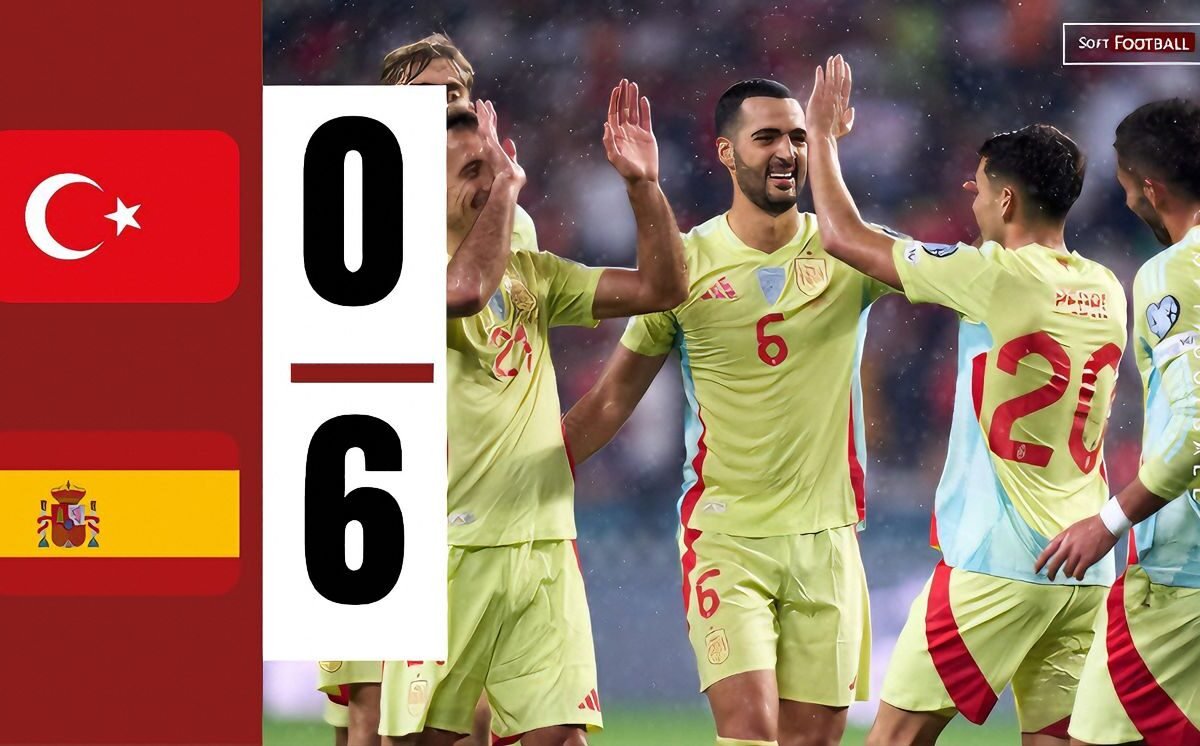Merino Hat-Trick Conjures up Spain to 6-0 Thrashing of Turkey in World Cup Qualifier – Softfootball