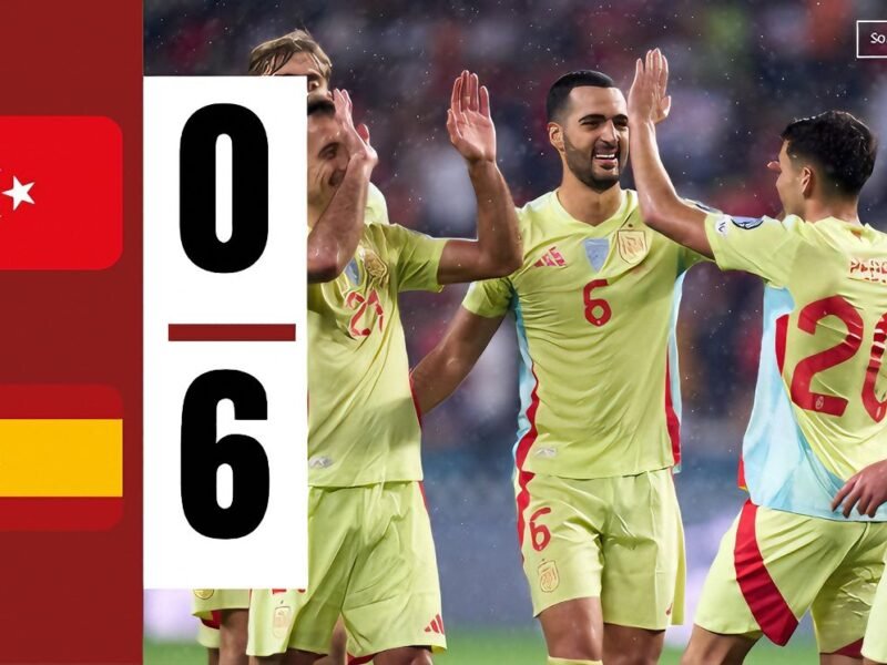 Merino Hat-Trick Conjures up Spain to 6-0 Thrashing of Turkey in World Cup Qualifier – Softfootball