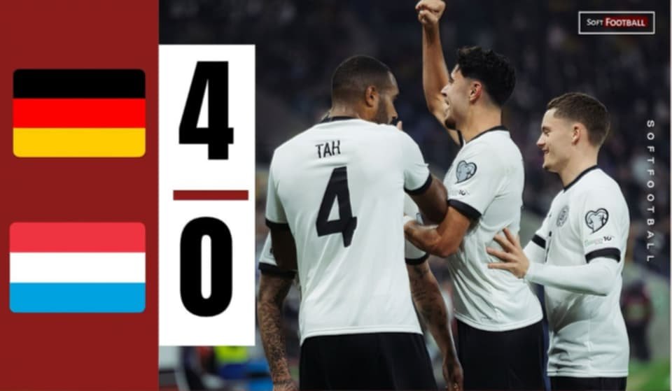 Germany Outshine Ten-Man Luxembourg in Convincing 4-0 Victory – Softfootball