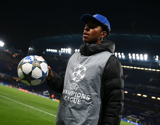 Chelsea legend’s son seen working as a ballboy throughout Champions League conflict