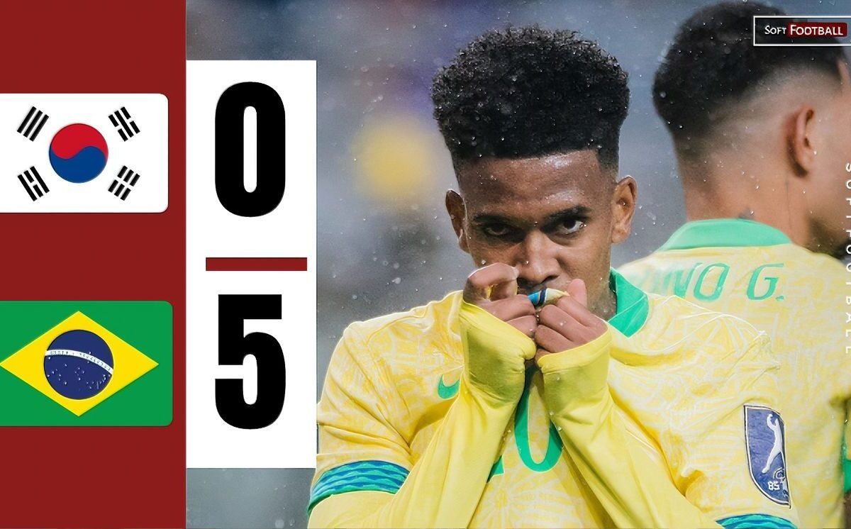 Estêvão and Rodrygo Shine as Brazil Crush South Korea 5–0 in Dominant Pleasant Win – Softfootball