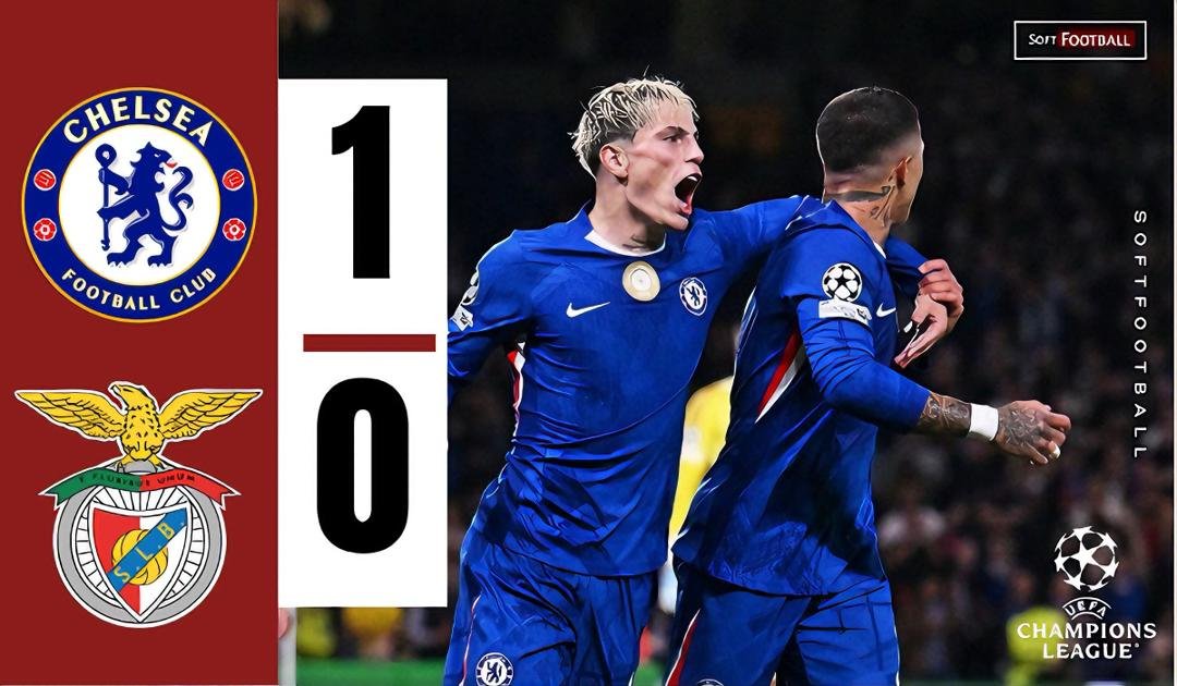 Mourinho’s Emotional Stamford Bridge Return Ends in Defeat as Chelsea Edge Benfica 1-0 – Softfootball