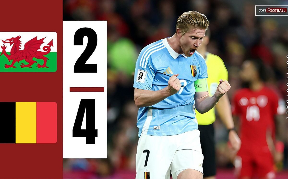 De Bruyne Double Destroys Wales as Belgium Win 4-2 to Go Prime of Group J – Softfootball