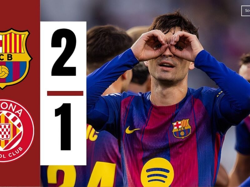 Araújo’s Final-Gasp Winner Saves Barcelona in Thrilling 2-1 Victory Over Girona – Softfootball