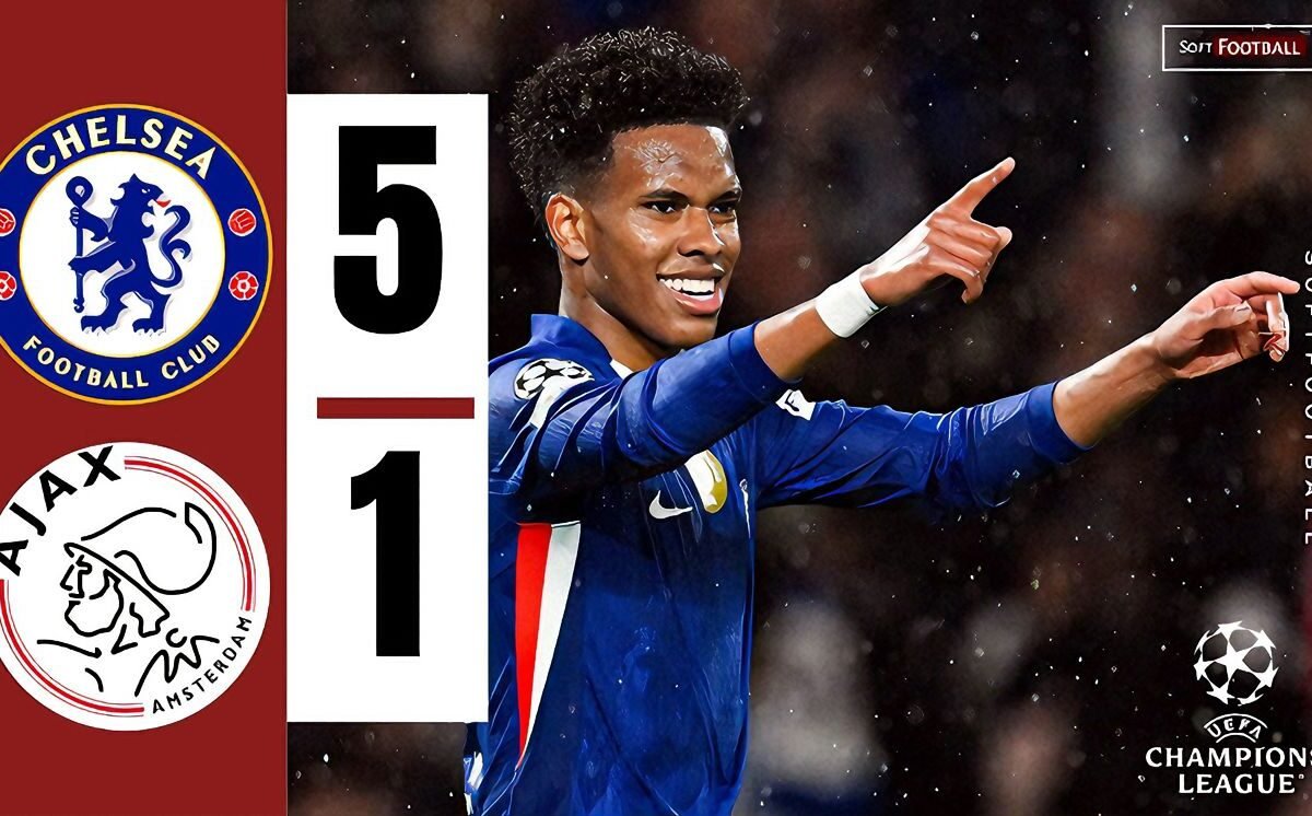 Chelsea’s Teen Stars Dazzle as Blues Smash Ajax 5–1 in Champions League Showdown – Softfootball