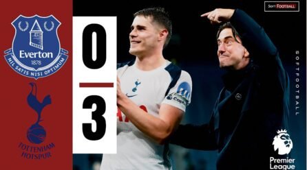 Van de Ven Shines as Spurs Crush Everton 3-0 to Break Hill Dickinson Hoodoo – Softfootball