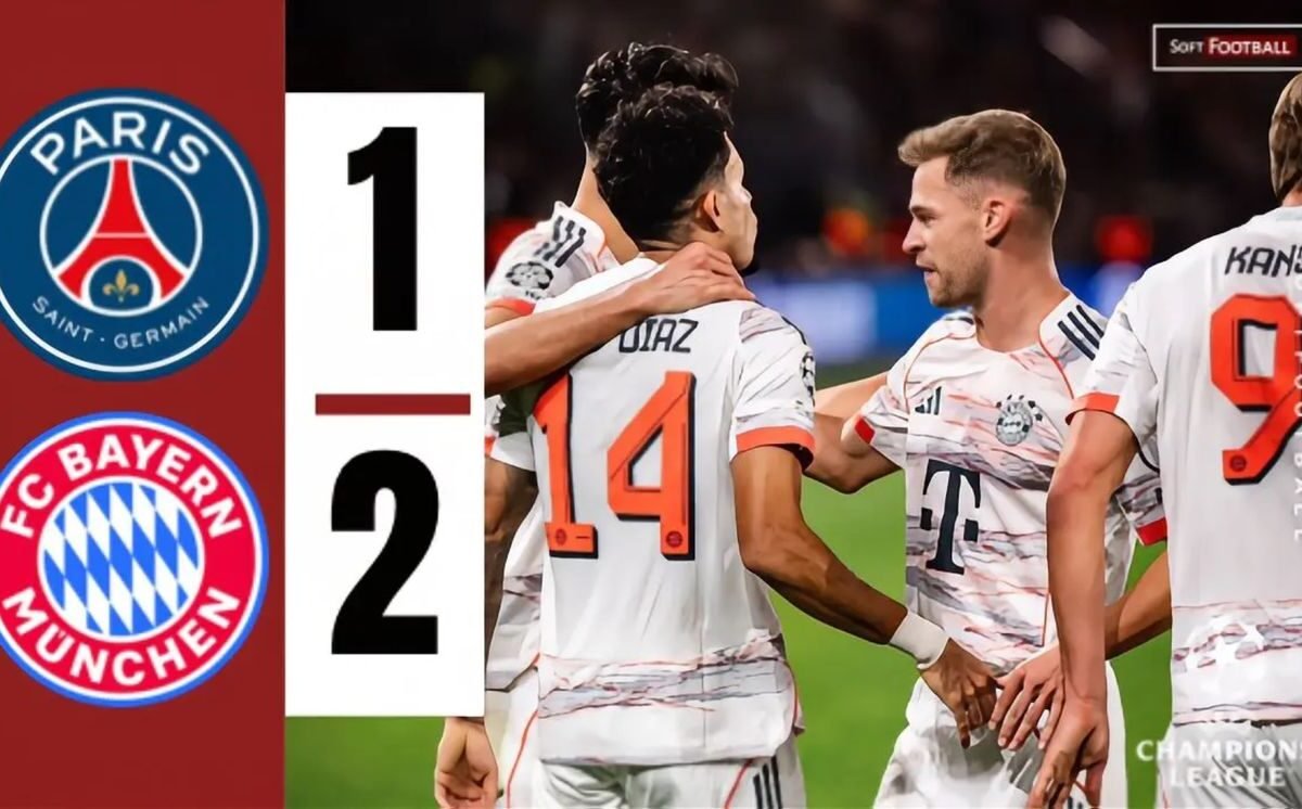 Díaz Brace Secures 2-1 Victory for Ten-Man Bayern Over PSG – Softfootball