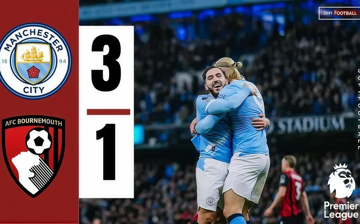 Haaland Brace Evokes Manchester Metropolis to a Assured 3-1 Win Over Bournemouth – Softfootball