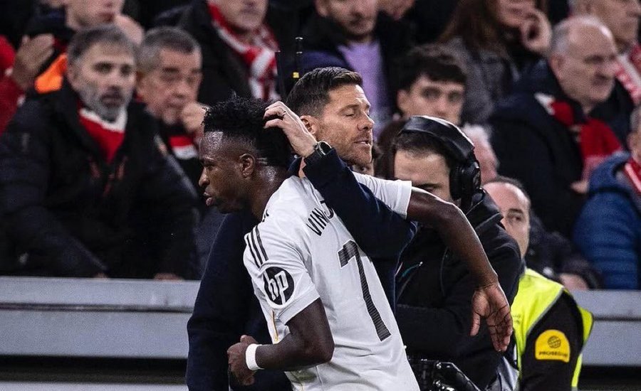 Xabi Alonso Backs Smiling Vinicius Jr as Actual Madrid Star Pushes Via Aim Drought – Softfootball