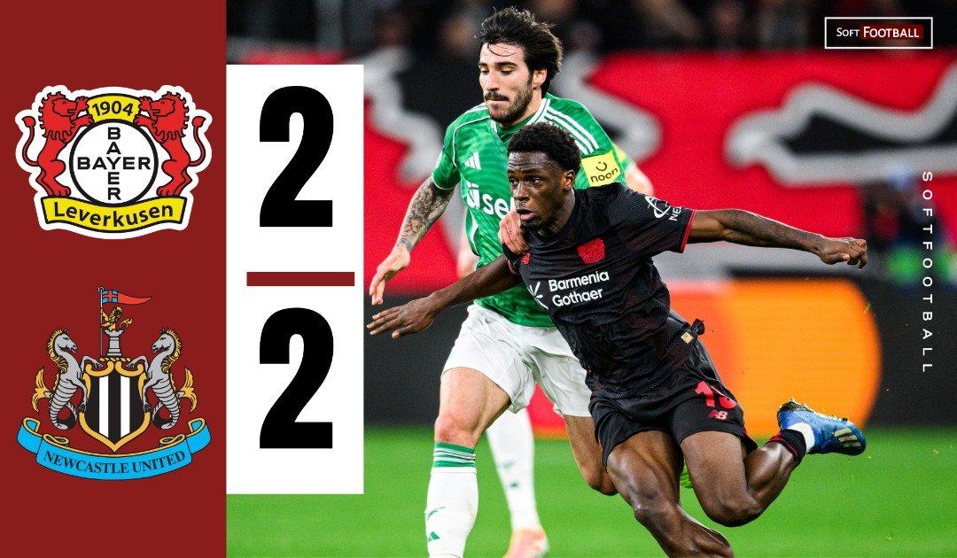 Grimaldo Breaks Newcastle Hearts Late as Leverkusen Snatches 2-2 Champions League Draw – Softfootball