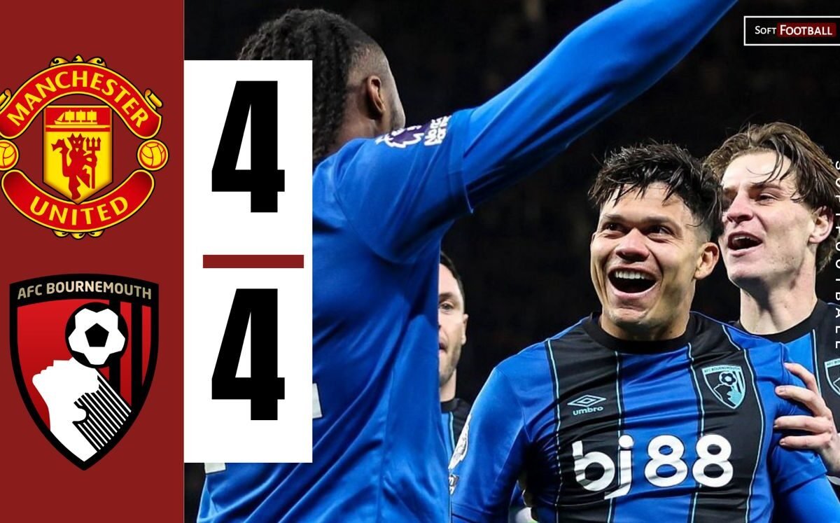 Bournemouth Stun Man United with Unbelievable Three-Time Comeback in 4-4 Previous Trafford Thriller – Softfootball