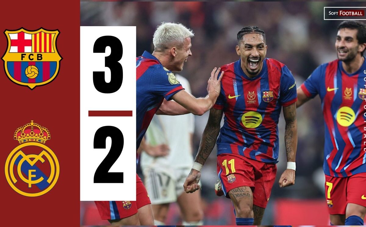 Barcelona beat Actual Madrid in 263rd El Clasico to win Supercopa de Espana remaining – Softfootball