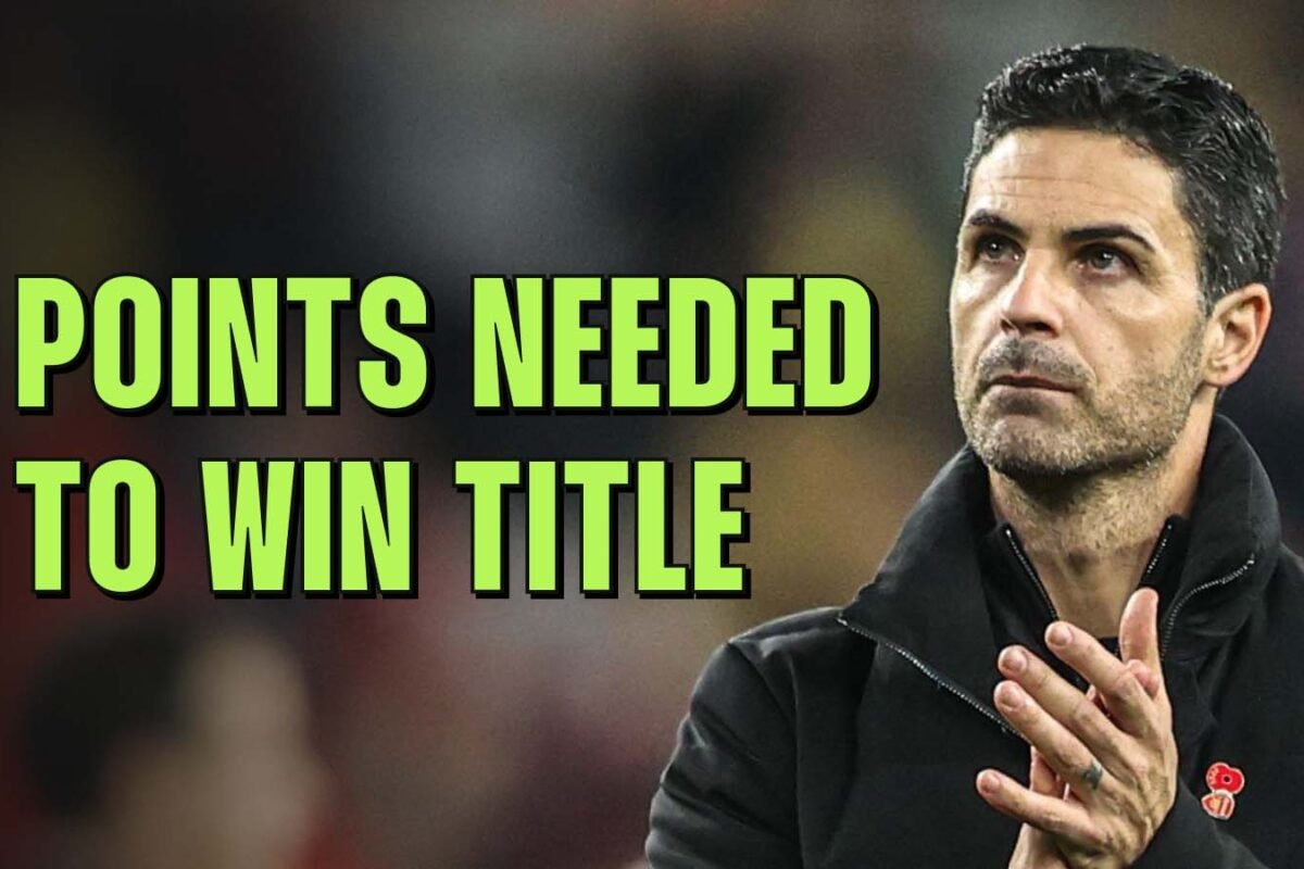 What number of factors do Arsenal have to win the Premier League title?