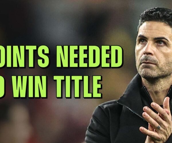 What number of factors do Arsenal have to win the Premier League title?