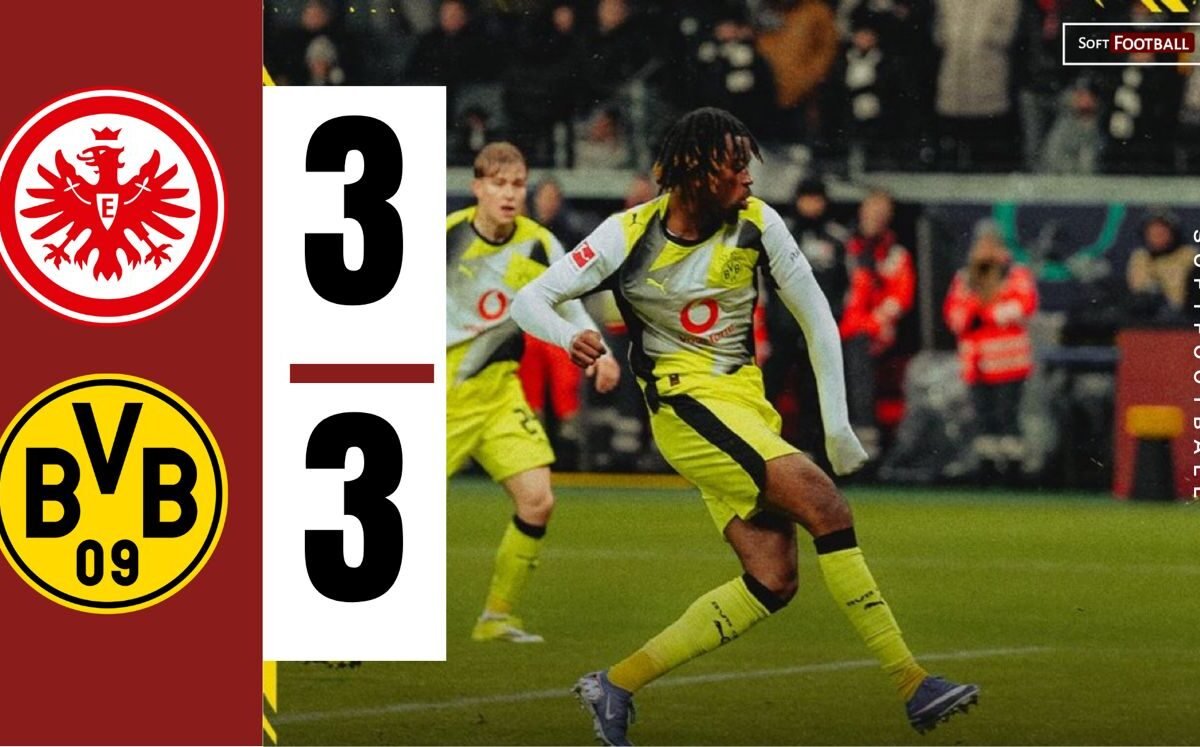 Chukwuemeka Scores in 96th Minute as Dortmund Snatch 3-3 Draw at Frankfurt – Softfootball