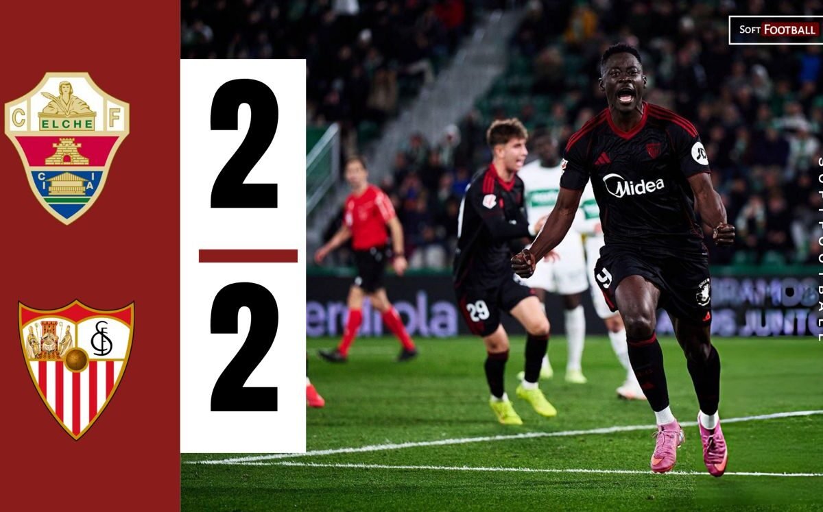 Akor Adams Double Rescues Sevilla in Chaotic 2-2 LaLiga Conflict at Elche – Softfootball