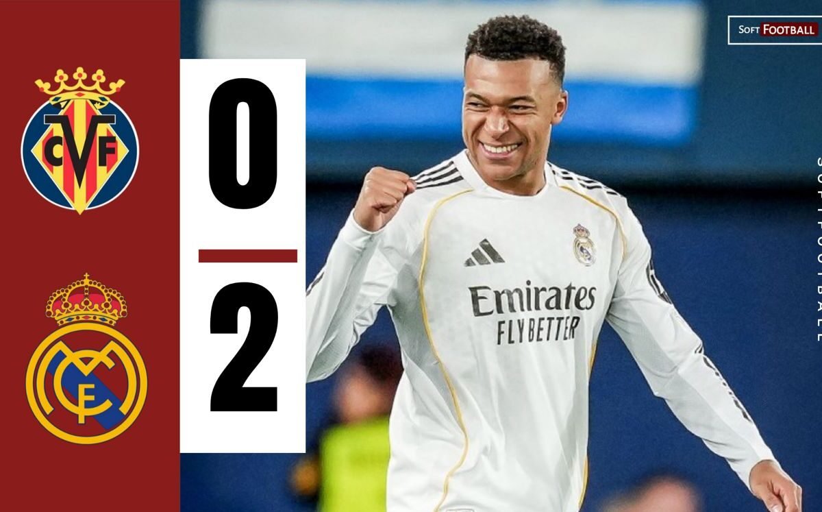 Late Mbappé Penalty Caps Actual Madrid’s 2-0 LaLiga Victory Over Villarreal – Softfootball