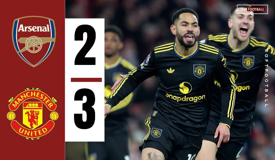 Manchester United lower Arsenal league to 4 after majestic win on the Emirates – Softfootball