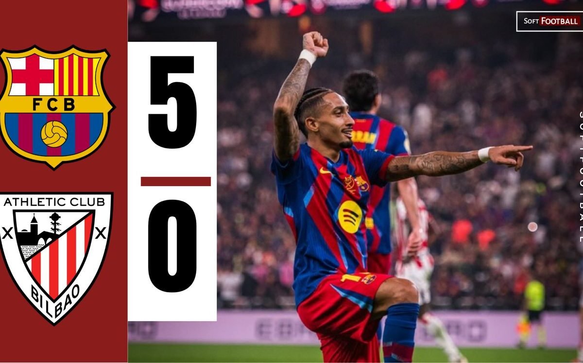 Barcelona Dominate Athletic Membership 5-0 in Spanish Tremendous Cup Semi-Closing – Softfootball