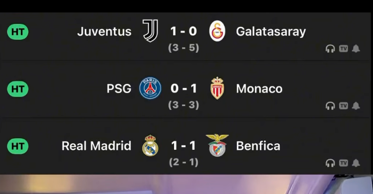 Champions League Playoff second leg, first half Drama Unfolds Throughout Europe – Softfootball