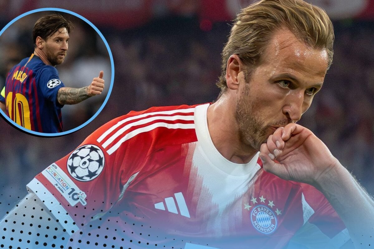 Harry Kane equals loopy Messi Champions League objective document