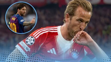 Harry Kane equals loopy Messi Champions League objective document