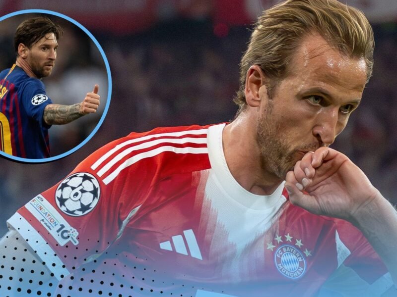 Harry Kane equals loopy Messi Champions League objective document