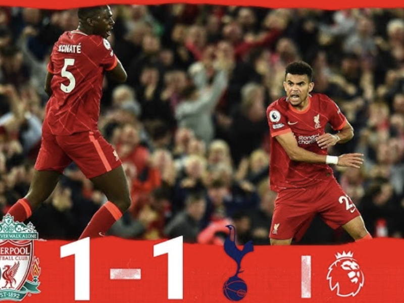 Liverpool held 1–1 by struggling Tottenham at Anfield – Softfootball