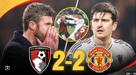 Manchester United Held to 2–2 Draw by Bournemouth Amid VAR Controversy – Softfootball