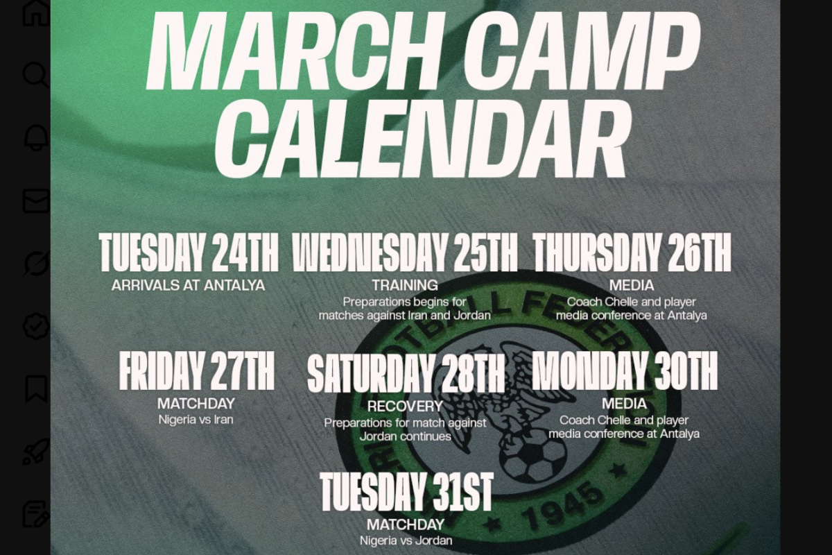 Tremendous Eagles Launch Camp Schedule for March 2026 Worldwide Break – Softfootball
