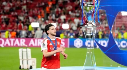 Declan Rice Says Arsenal’s Journey Is “Solely the Begin” After Champions League Ultimate Defeat – Softfootball