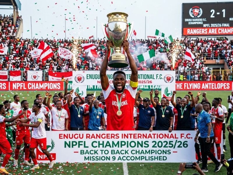 Enugu Rangers Worldwide Seal NPFL 2025/26 Title With Ultimate‑Day Victory in Lagos – Softfootball
