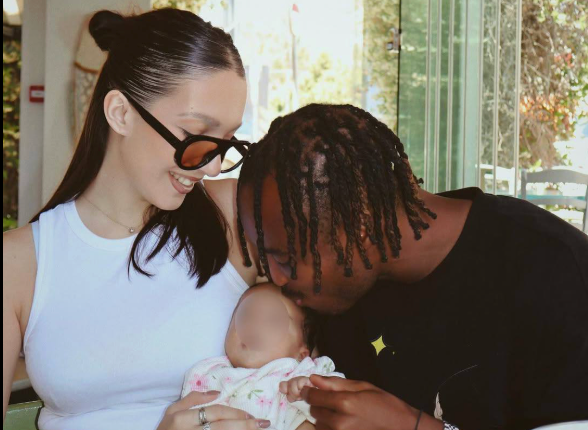 Tremendous Eagles star, Bruno Onyemaechi and Associate Ines Fontes Have fun Start of Their First Youngster – Softfootball