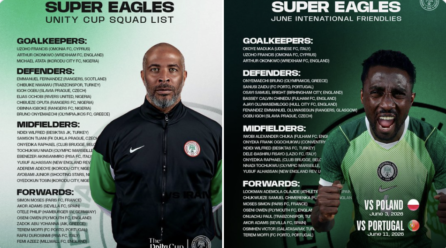 Tremendous Eagles Formally Launch Squad For 2026 Unity Cup And June Friendlies – Softfootball