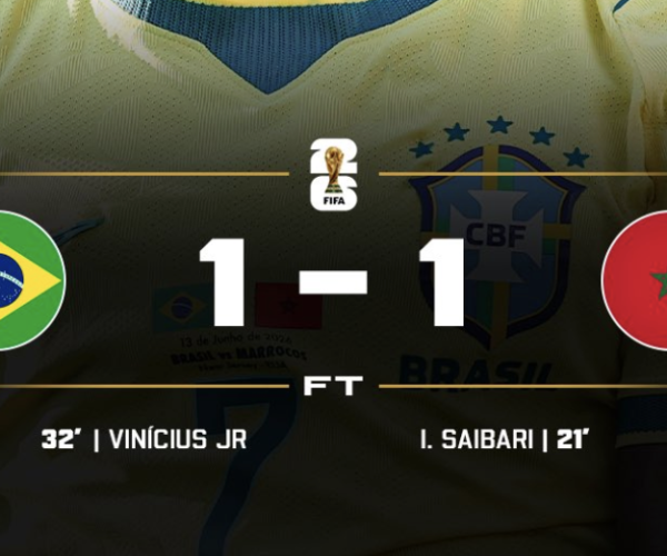 Morocco Maintain Brazil to 1–1 Attract Group C Opener as Saibari and Vinícius Júnior Commerce First‑Half Objectives – Softfootball