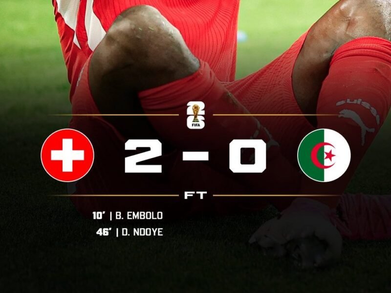 Switzerland Break 88-Yr World Cup Knockout Drought With Algeria Win – Softfootball