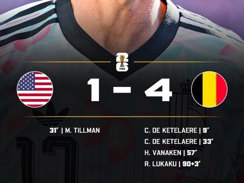 Belgium Crush USA to Attain World Cup Quarterfinals – Softfootball