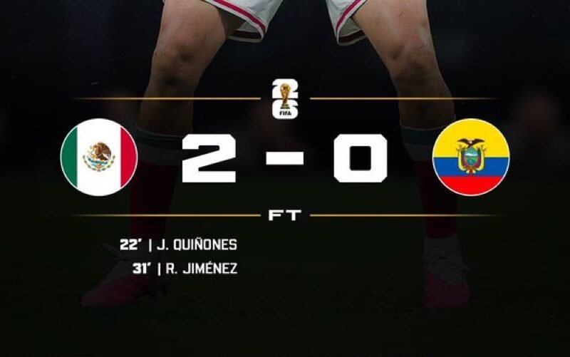 Mexico Qualify for the 2026 FIFA World Cup Spherical of 16 With 2-0 Win Over Ecuador – Softfootball