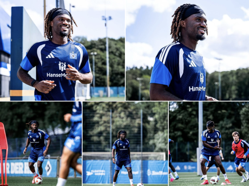 Terem Moffi Takes Half in First Coaching Session at Hamburg After Finishing Switch – Softfootball