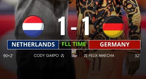 Jürgen Klopp’s Germany Held to 1-1 Draw by Netherlands in Nations League