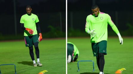 Arthur Okonkwo Trains on Nigerian Soil for the First Time as Nwabali Returns to Camp