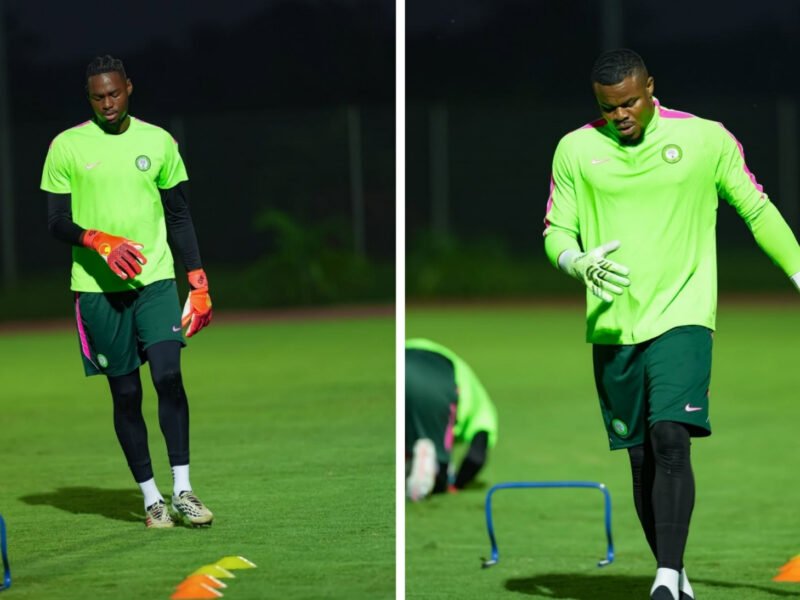 Arthur Okonkwo Trains on Nigerian Soil for the First Time as Nwabali Returns to Camp