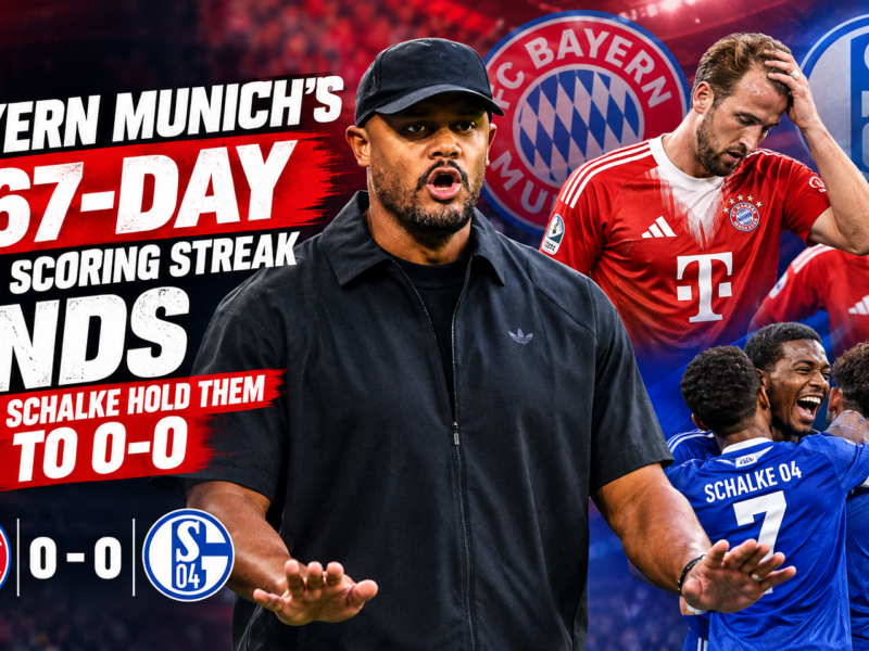 Bayern Munich’s 567‑Day Aim Scoring Streak Ends After Schalke Maintain Them to 0–0